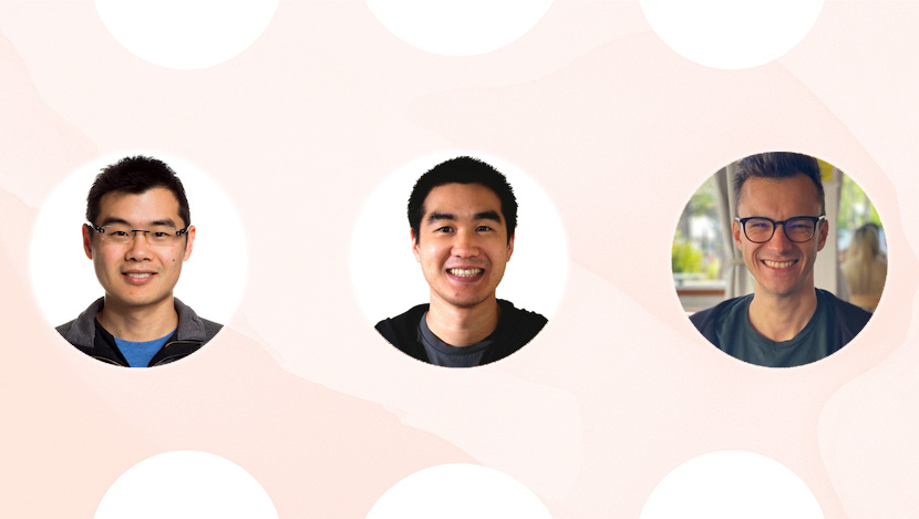 Tyson, Toby, and Iaroslav's headshots